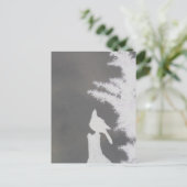 Steller-Jay-Silhouette Postkarte (Stehend Vorderseite)