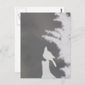 Steller-Jay-Silhouette Postkarte (Vorne/Hinten)