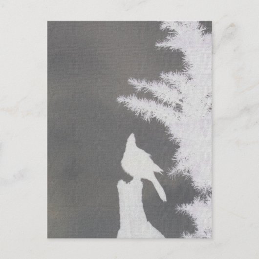 Steller-Jay-Silhouette Postkarte (Vorderseite)