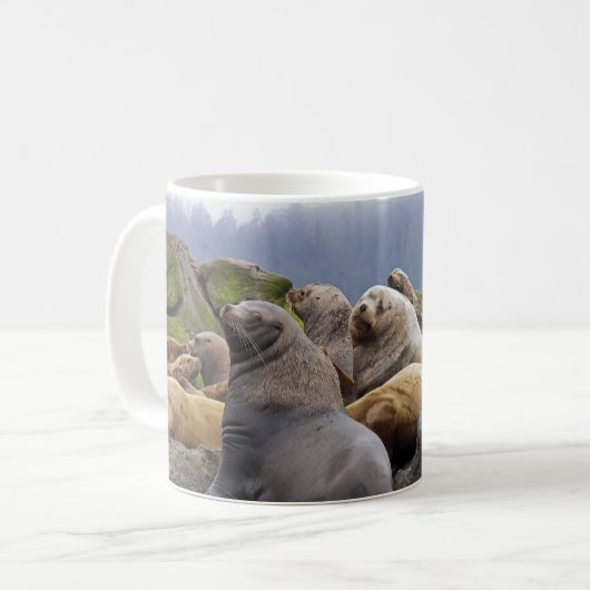 Steller Sea Lions - Tasse (Vorderseite Links)
