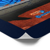 Steller's Jay auf dem Barkeplakat Poster (Ecke)