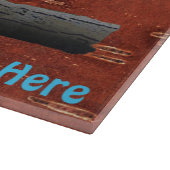 Stellers Jay auf der inneren Birkenhalde Schneidebrett (Ecke)