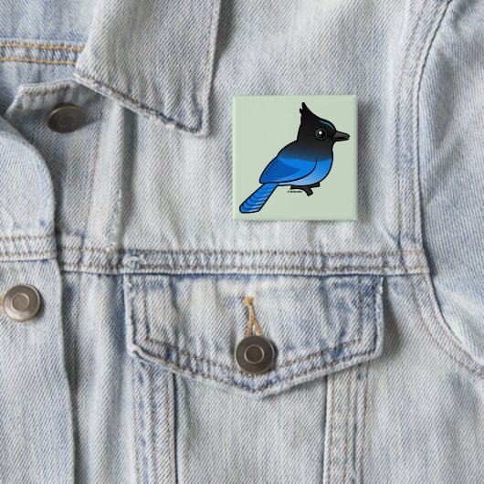 Stellers Jay Button (Beispiel)