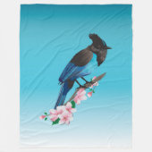 Steller's Jay Fleece Blanket (Vorderseite)