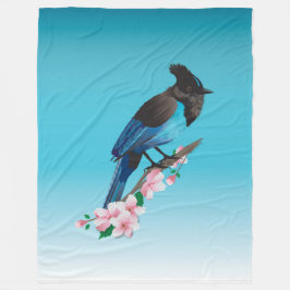 Steller's Jay Fleece Blanket