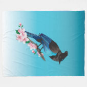 Steller's Jay Fleece Blanket (Vorderseite (Horizontal))
