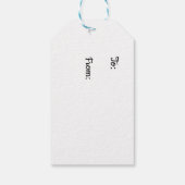 Steller's Jay Gift Tag Geschenkanhänger (Rückseite)