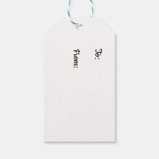 Steller's Jay Gift Tag Geschenkanhänger (Rückseite)