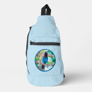 Steller's Jay in Forest Original Foto Crossbody Bag