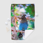Steller's Jay - Original Foto Golfhandtuch (Insitu)