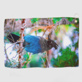 Steller's Jay - Original Foto Golfhandtuch (Horizontal)