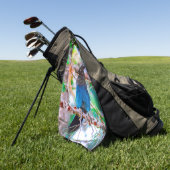 Steller's Jay - Original Foto Golfhandtuch (Gras)