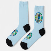 Steller's Jay - Original Foto Socken (Linkes Detail)