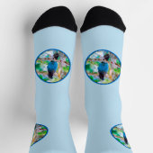 Steller's Jay - Original Foto Socken (Oben)
