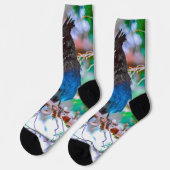 Steller's Jay - Original Foto Socken (Linkes Detail)