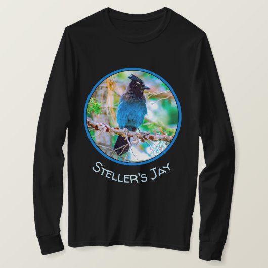 Steller's Jay - Original Foto T-Shirt (Design vorne)
