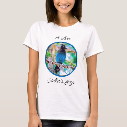 Steller's Jay - Original Foto T-Shirt (Vorderseite)
