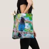 Steller's Jay - Original Foto Tasche (Von Nahem)