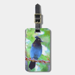 Steller's Jay Painting - Original Bird Art Gepäckanhänger