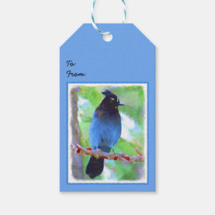Steller's Jay Painting - Original Bird Art Geschenkanhänger