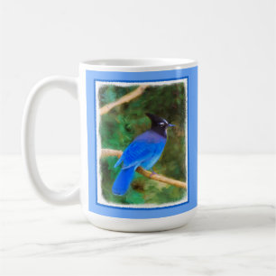 Steller's Jay Painting - Original Bird Art Kaffeetasse
