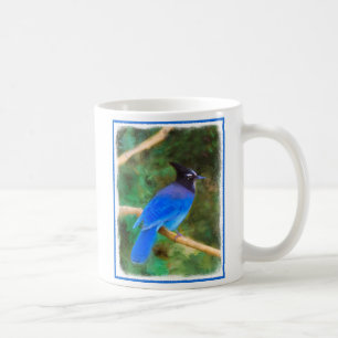 Steller's Jay Painting - Original Bird Art Kaffeetasse