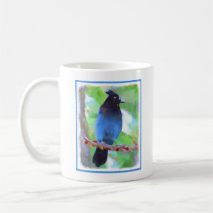 Steller's Jay Painting - Original Bird Art Kaffeetasse