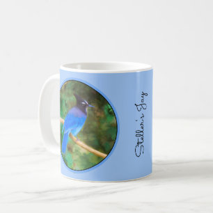 Steller's Jay Painting - Original Bird Art Kaffeetasse