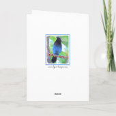 Steller's Jay Painting - Original Bird Art Karte (Rückseite)