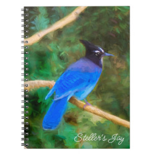 Steller's Jay Painting - Original Bird Art Notizblock