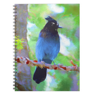 Steller's Jay Painting - Original Bird Art Notizblock