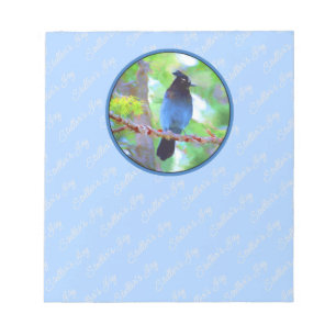 Steller's Jay Painting - Original Bird Art Notizblock