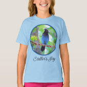 Steller's Jay Painting - Original Bird Art T - Shi T-Shirt (Vorderseite)