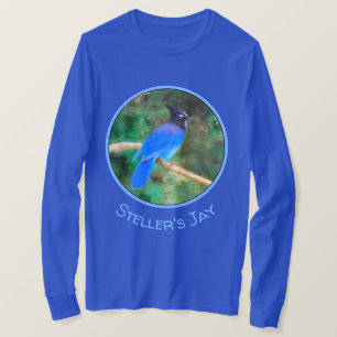 Steller's Jay Painting - Original Bird Art T-Shirt
