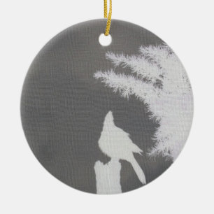 Stellers Jay-Silhouette-Keramik-Verzierung Keramik Ornament