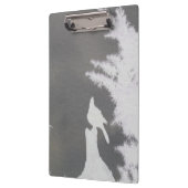 Stellers Jay-Silhouette-Klemmbrett Klemmbrett (Links)