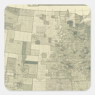 Stellt her quadratischer aufkleber