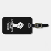 stellt sich vor, vereint auf Zuhause, online, lust Gepäckanhänger (Vorderseite horizontal)