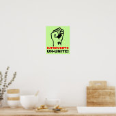 stellt UnUnite lustiges Poster-Zeichen vor Poster (Küche)