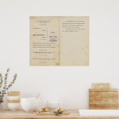 Stellungnahme in Brown/Verwaltungsrat der Bildung Poster (Küche)