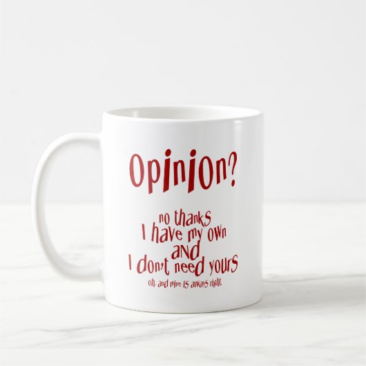 Stellungnahme Kaffeetasse (Links)