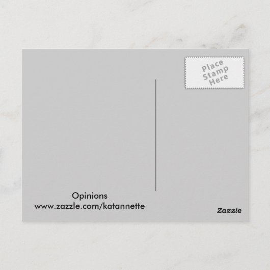 Stellungnahmen Postkarte (Rückseite)