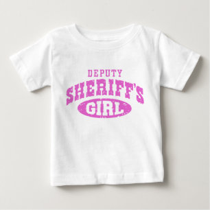 Stellvertretende Sheriffs Mädchen Baby T-shirt