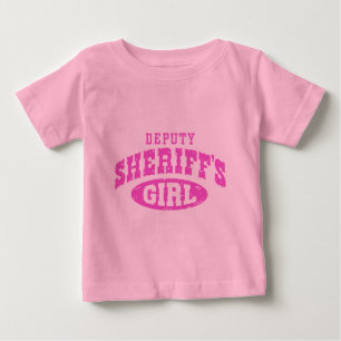 Stellvertretende Sheriffs Mädchen Baby T-shirt