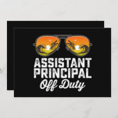 Stellvertretender Direktor am letzten Schultag Einladung (Vorne/Hinten)