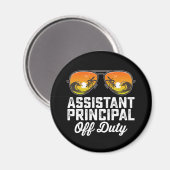 Stellvertretender Direktor am letzten Schultag Magnet (Vorderseite/Rückseite)