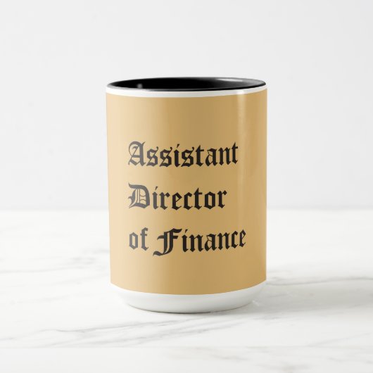 "Stellvertretender Direktor der Finanzen" Tasse (Zentrum)