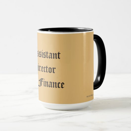 "Stellvertretender Direktor der Finanzen" Tasse (VorderseiteRechts)