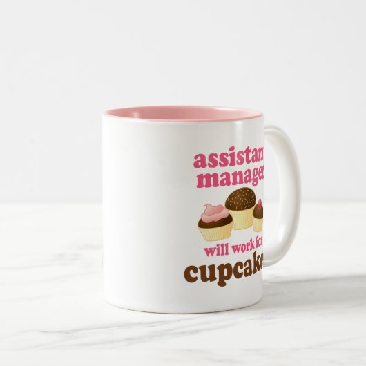 Stellvertretender Direktor-(lustiges) Geschenk Zweifarbige Tasse (VorderseiteRechts)