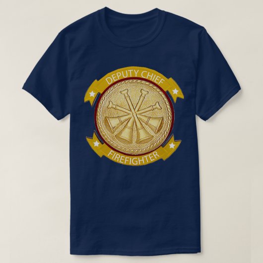 STELLVERTRETENDER FIREFIGHTER GOLD MEDALLION T-Shirt (Design vorne)